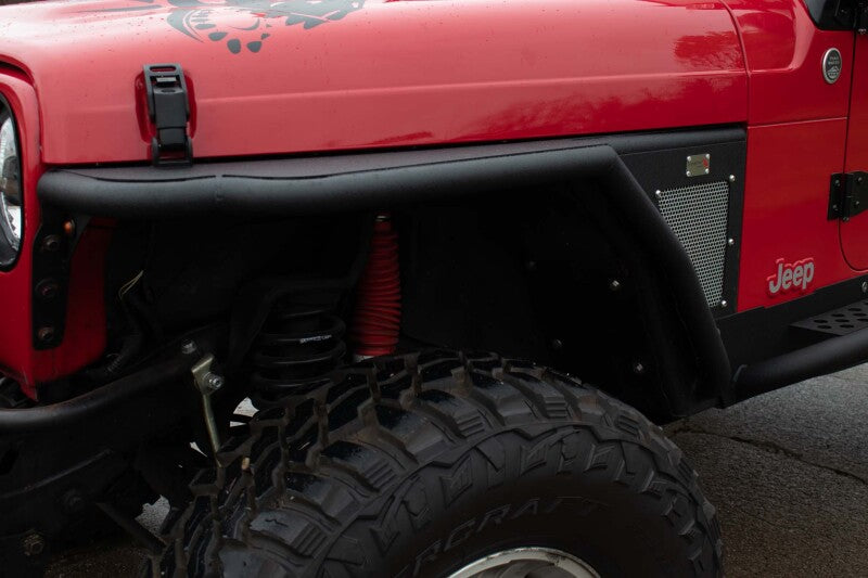 Fishbone Offroad 97-06 Jeep Wrangler Front Tube Fenders Paintable Mesh Upgrade