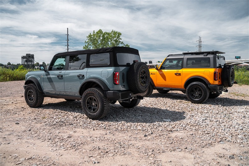 CORSA Performance Corsa 21-25 Ford Bronco 2.3L 4-Door 2.75in Cat-Back Dual Rear Exhaust w/ 4in Straight-Cut Black Tips