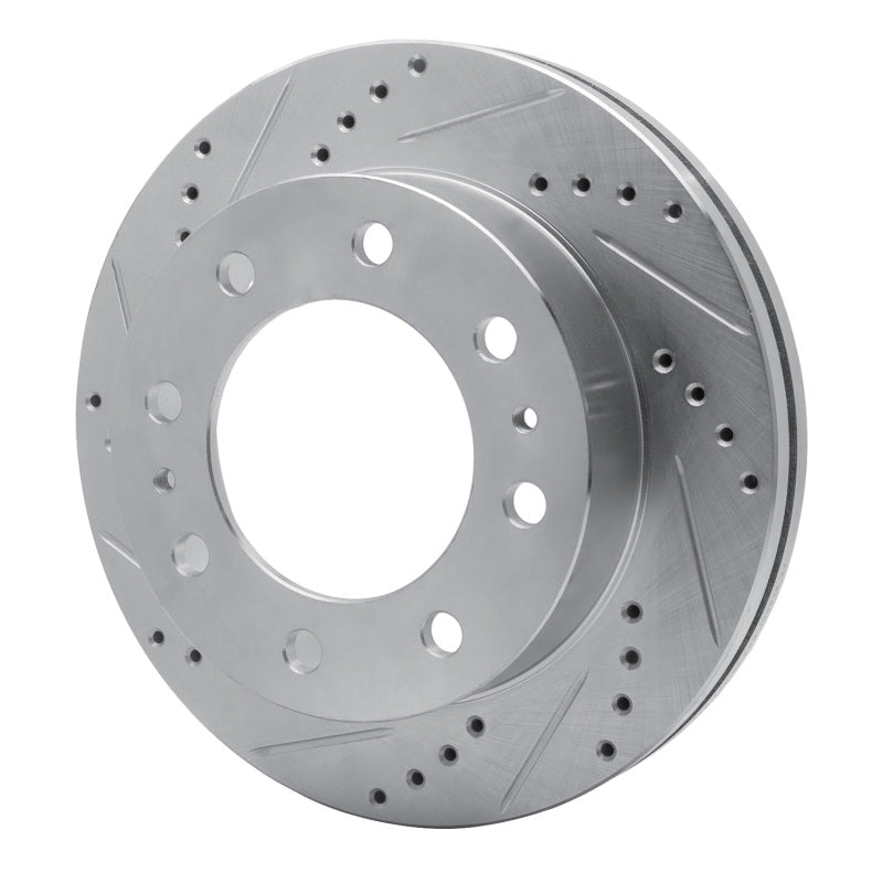 R1 Concepts R1 73-79 Ford F-250 2WD (Excl Super Duty) Front Left Drilled & Slotted Silver Brake Rotor