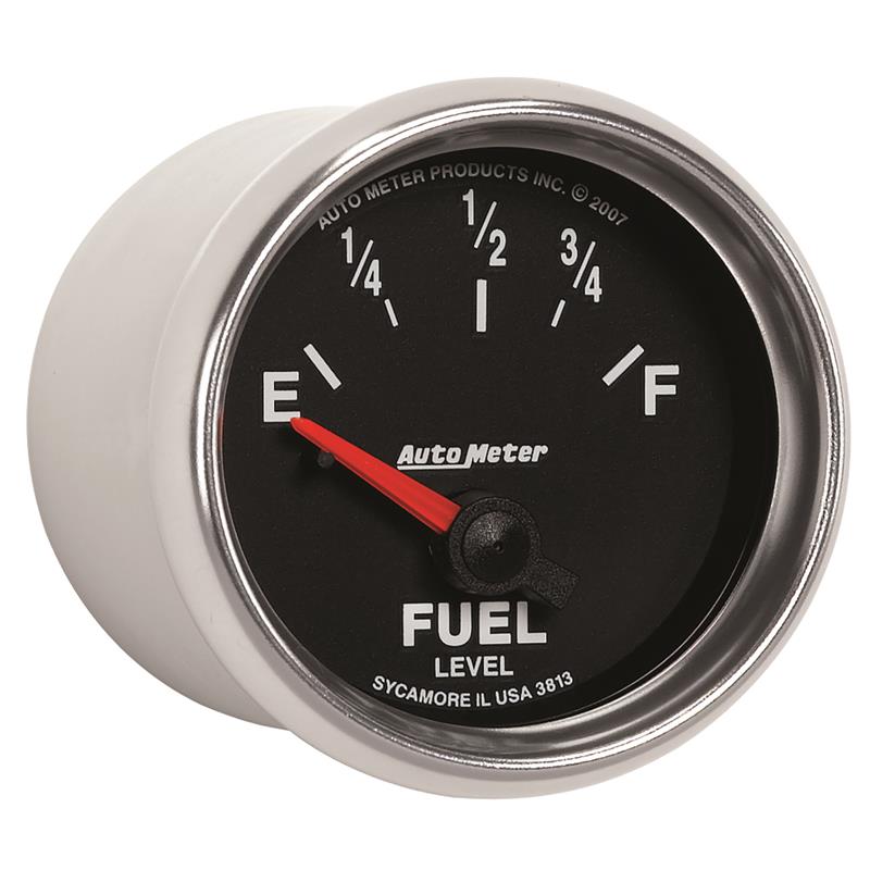 Autometer GS 52mm 0-90 ohms Short Sweep Electronic Fuel Level GM Gauge