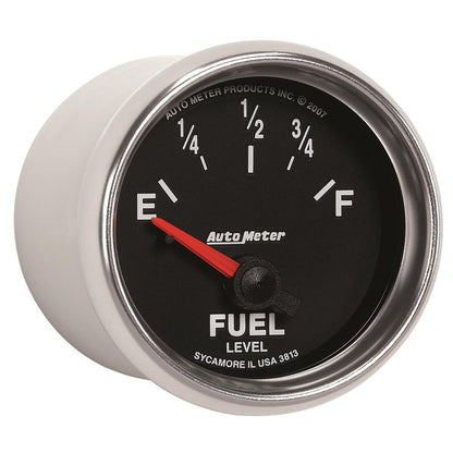 Autometer GS 52mm 0-90 ohms Short Sweep Electronic Fuel Level GM Gauge