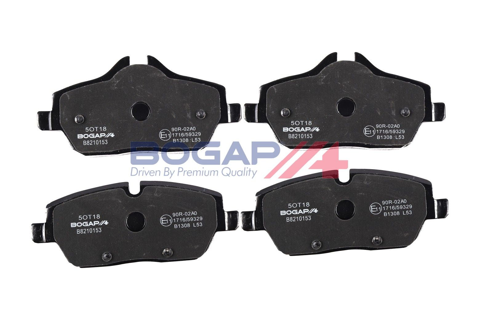 BOGAP B8210153 Brake Pad Set, Disc Brake | ML Performance Car Parts