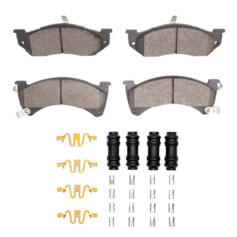 R1 Concepts R1 88-90 Chrysler Dynasty Front Semi Met Pads & Hardware Kit