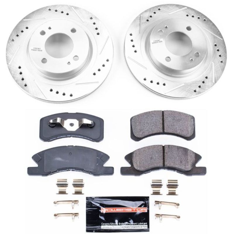 PowerStop Power Stop 17-18 Mitsubishi Mirage Front Z23 Evolution Sport Brake Kit