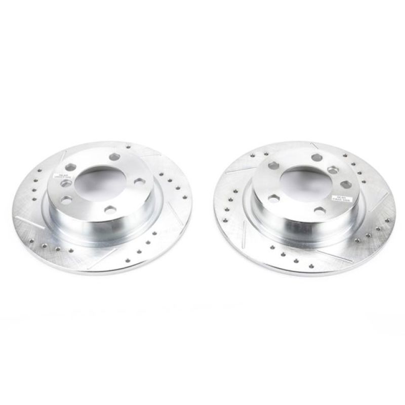 PowerStop Power Stop 11-16 Mini Cooper Countryman Rear Evolution Drilled & Slotted Rotors - Pair