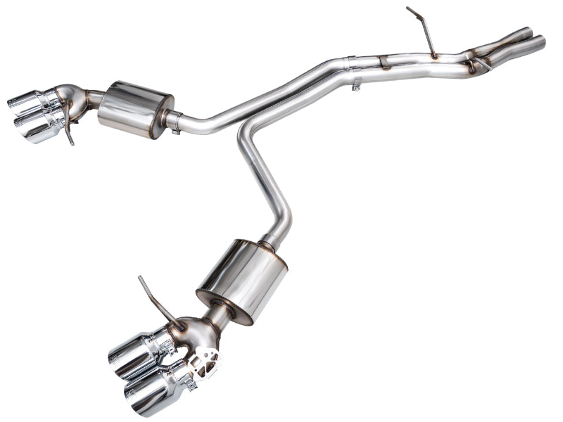 AWE Tuning 19-21 Porsche Macan 3.0T/2.9TT Touring Edition Cat-Back Exhaust w/ Chrome Silver Tips