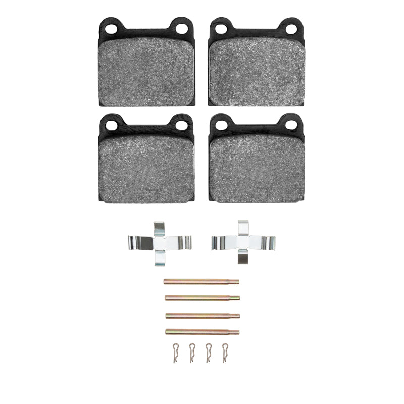 R1 Concepts R1 67-91 Mercedes-Benz 230 Rear Semi Met Pads & Hardware Kit