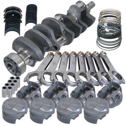 Eagle Chevy Tall 454 1Pc 4.250in Crank 6.800in H-Beam 43cc Dome 4.350in Pistons Rotating Assembly