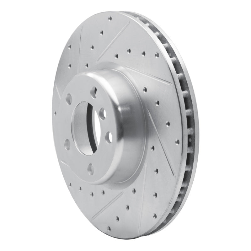R1 Concepts R1 12-21 BMW 228I Front Left Drilled & Slotted Silver Brake Rotor