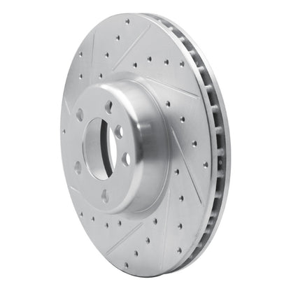 R1 Concepts R1 12-21 BMW 228I Front Left Drilled & Slotted Silver Brake Rotor