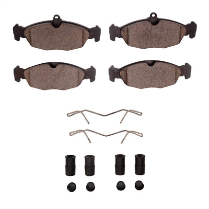 R1 Concepts R1 97-06 Jaguar Vanden Plas Rear Optimum OE Pads & Hardware Kit