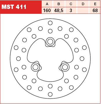 TRW MOTO MST411 Brake Disc