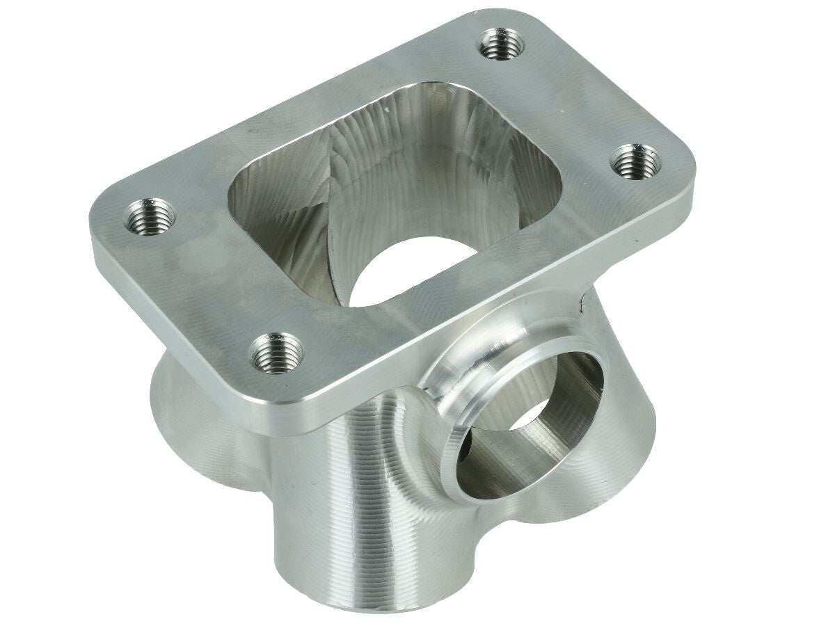 Turbozentrum 119317 4-Cyl. T3 flange stainless steel collector for Garrett GTX / BorgWarner EFR / AirWerks - with 38mm Wastegate port