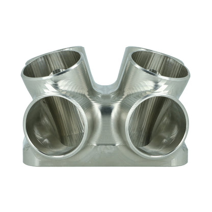 Turbozentrum 220281 4-Cyl. CNC stainless steel turbo manifold collector T3 Twinscroll with 2x Wastegate ports