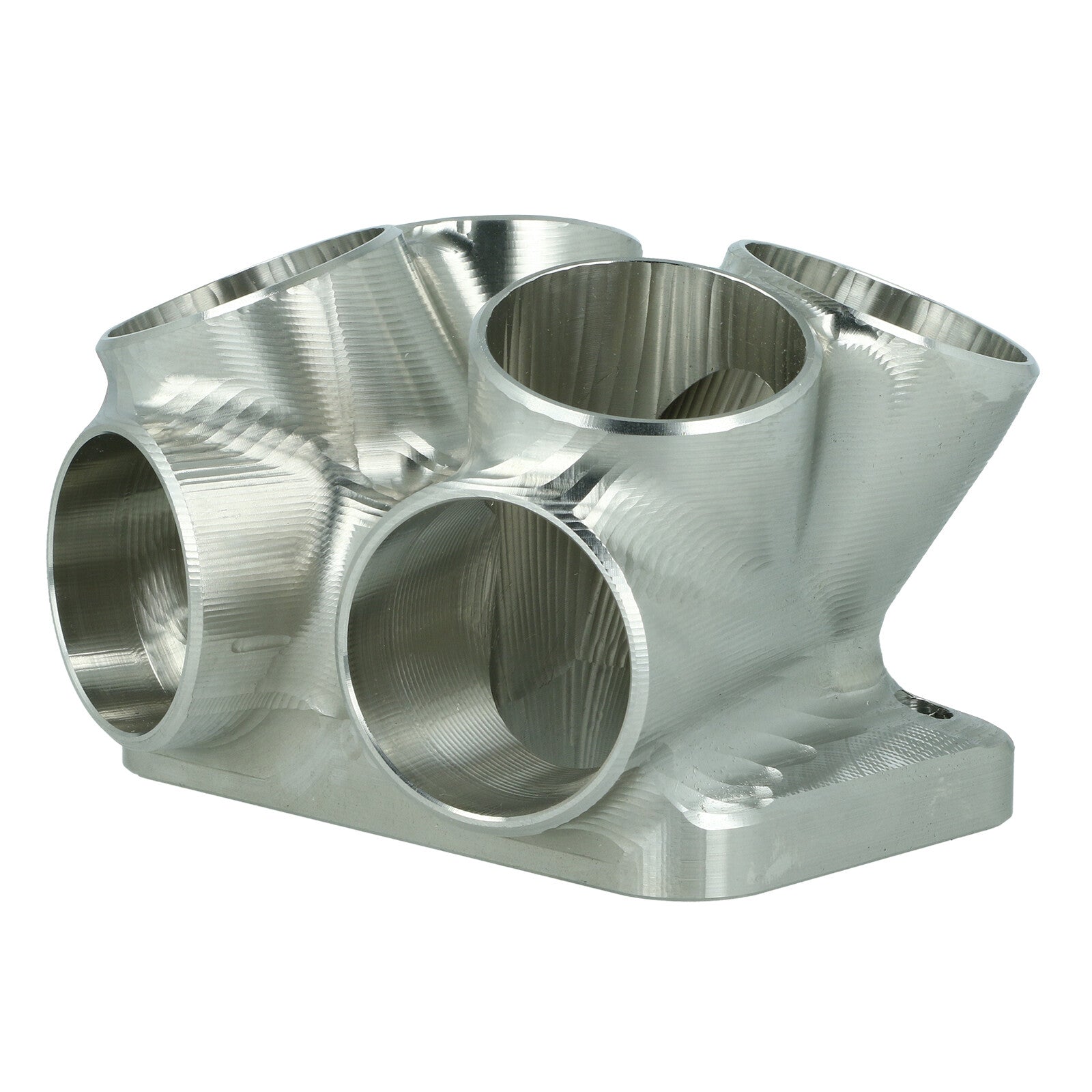 Turbozentrum 220281 4-Cyl. CNC stainless steel turbo manifold collector T3 Twinscroll with 2x Wastegate ports