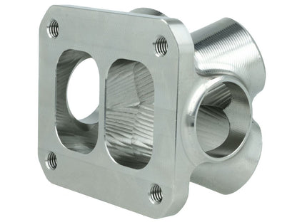 Turbozentrum 118048 4-Cyl. CNC stainless steel turbo manifold collector T4 Twinscroll with 2x Wastegate ports