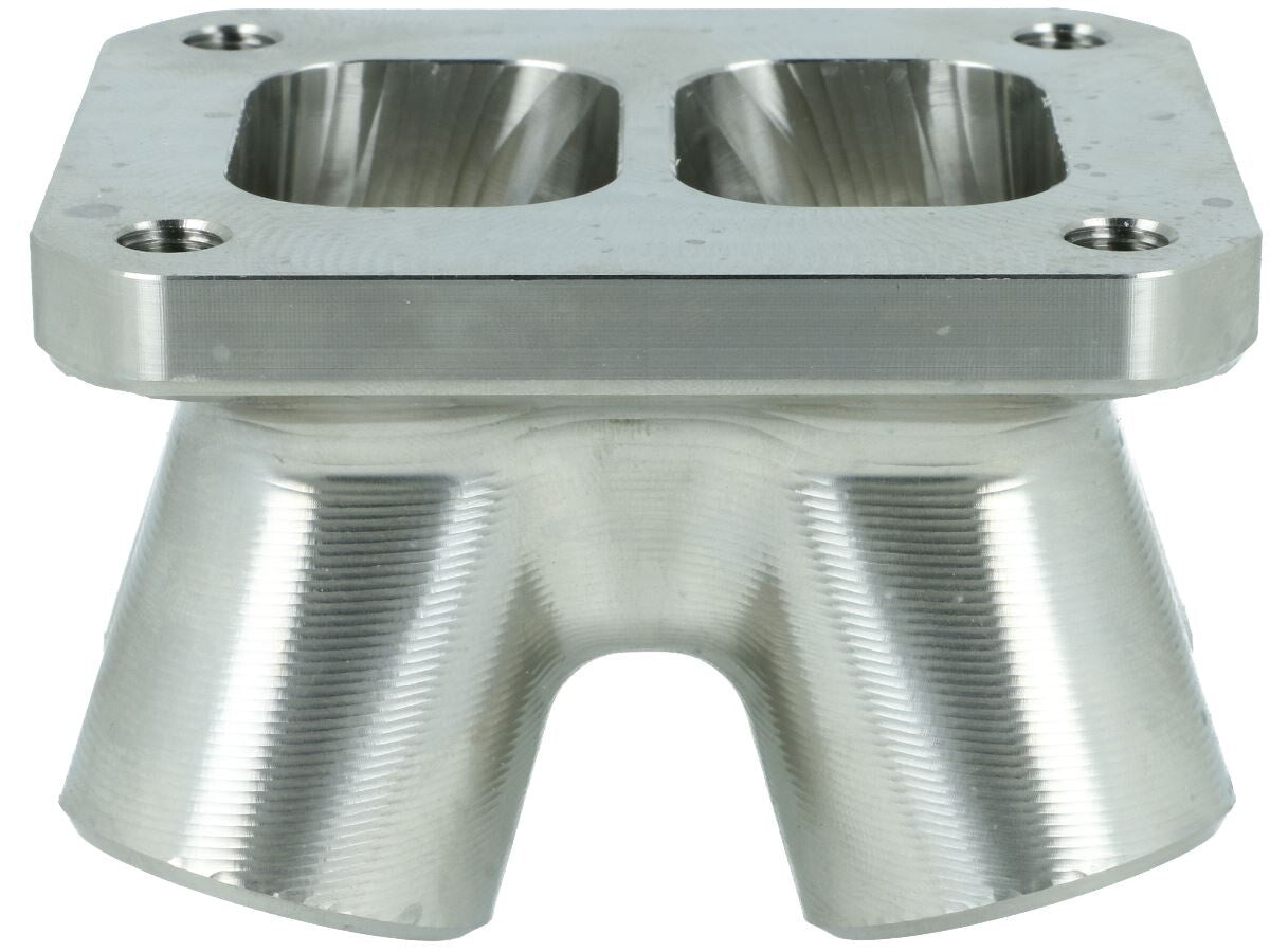 Turbozentrum 182414 4-Cyl. CNC stainless steel turbo manifold collector T4 Twinscroll without Wastegate ports
