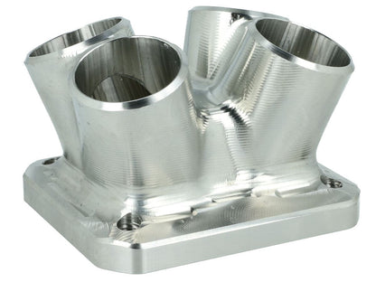 Turbozentrum 182414 4-Cyl. CNC stainless steel turbo manifold collector T4 Twinscroll without Wastegate ports