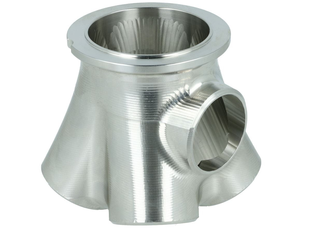 Turbozentrum 182602 4-Cyl. CNC stainless steel V-Band collector for Garrett Garrett GTX28 - with 38mm Wastegate port