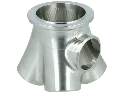 Turbozentrum 119312 4-Cyl. CNC stainless steel V-Band collector for Garrett GTX30 / GTX35 / G25 / G30 / G35 - with 38mm Wastegate port