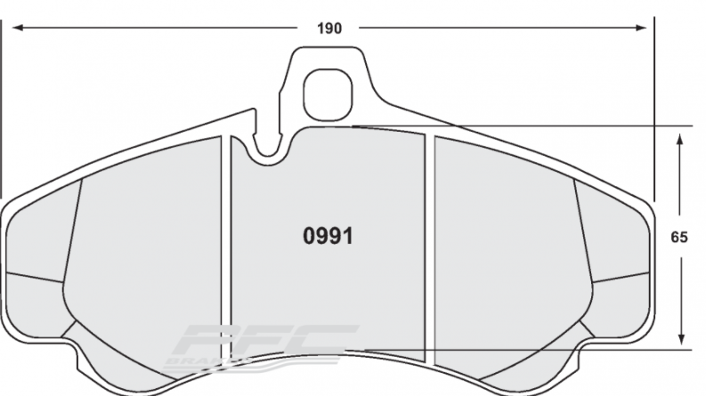 PFC 0991.331.17.44 FRONT BRAKE PADS RACE 331 CMPD 17MM PORSCHE 996 (GT2/GT3), 997 (TURBO/GT3) (380MM)