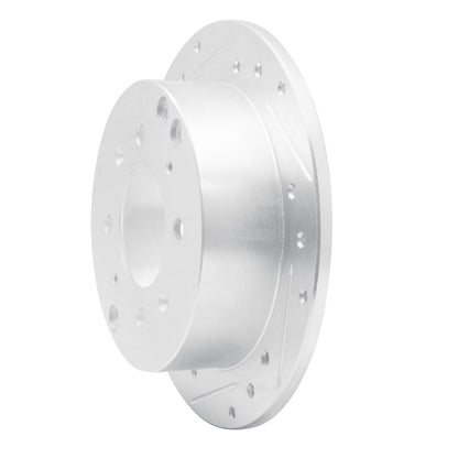 R1 Concepts R1 99-06 Hyundai SONATA Rear Left Drilled & Slotted Silver Brake Rotor