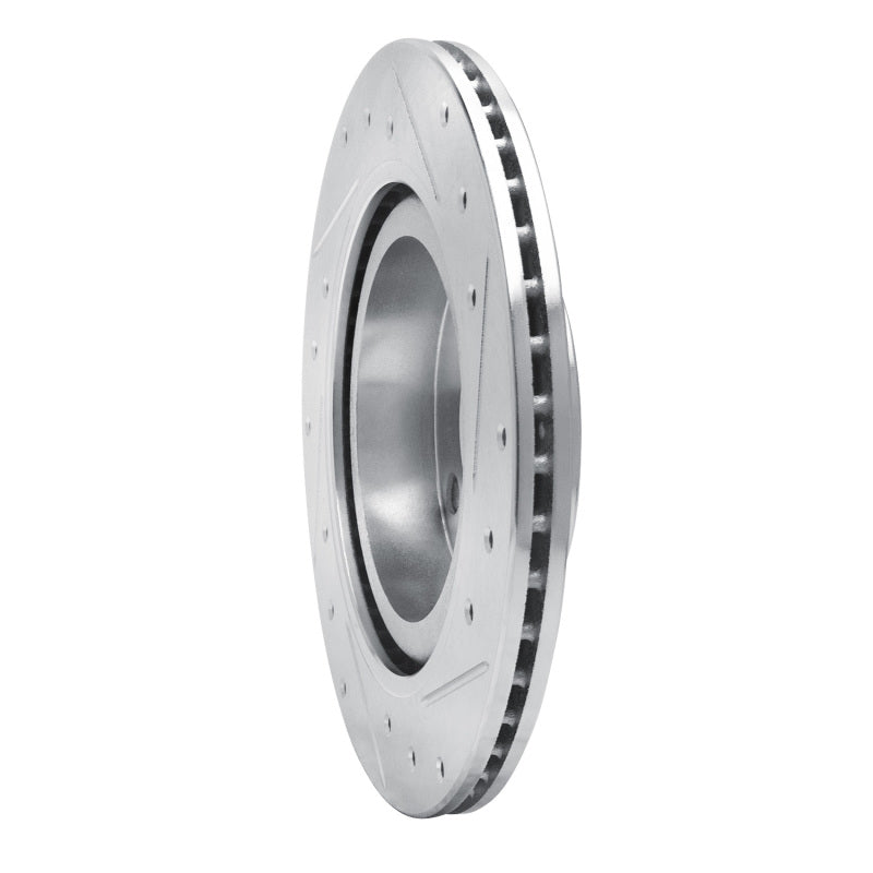 R1 Concepts R1 16-25 Dodge Attitude (Mexico) Front Left Drilled & Slotted Silver Brake Rotor
