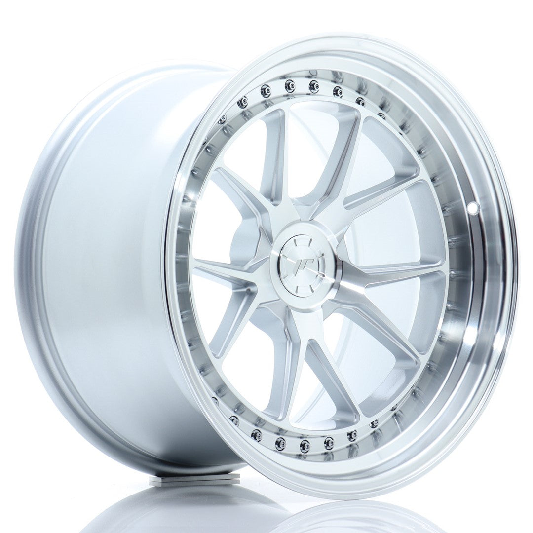 JR Wheels JR3918105F35X1572SM - JR39 18x10,5 ET15-22 5H BLANK Silver Machined Face