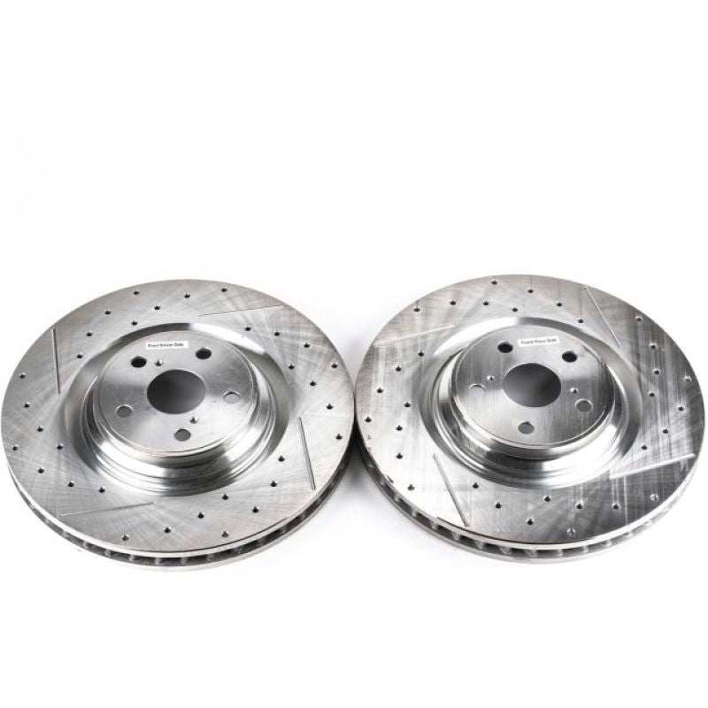 PowerStop Power Stop 10-17 Lexus LS460 Front Drilled & Slotted Rotor - Pair