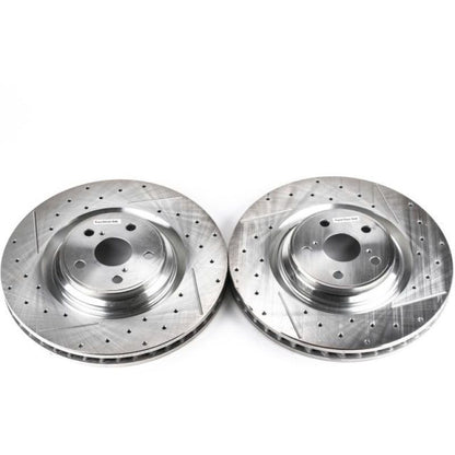 PowerStop Power Stop 10-17 Lexus LS460 Front Drilled & Slotted Rotor - Pair