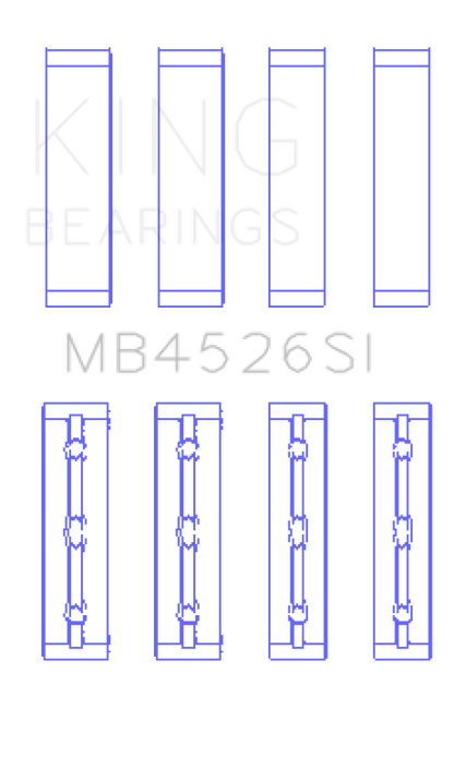 King Engine Bearings Toyota 1GR-FE (Size +0.25mm) Crankshaft Main Bearing Set