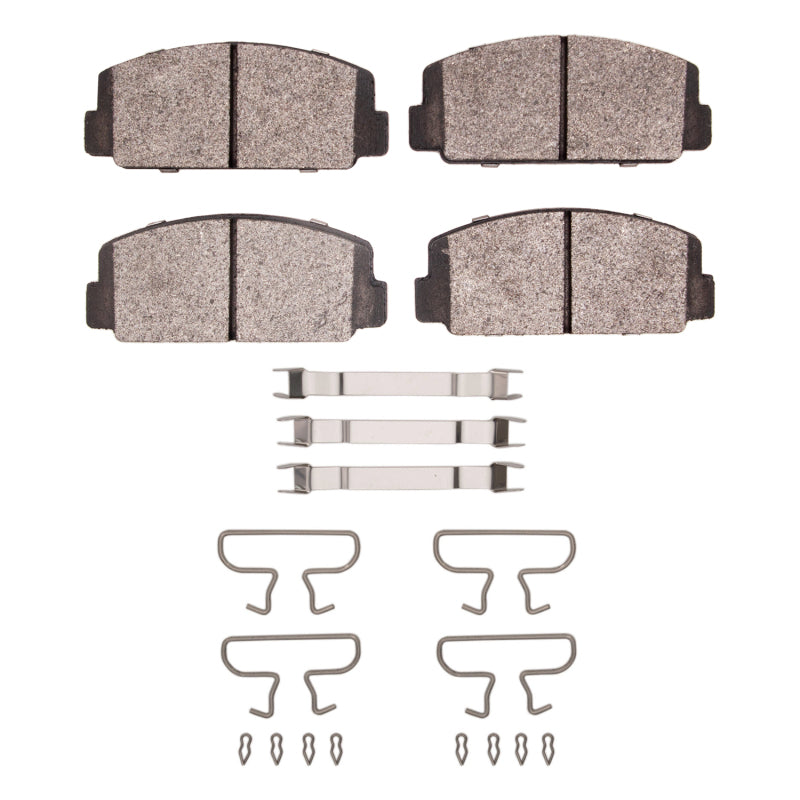 R1 Concepts R1 72-81 Subaru GF Front Semi Met Pads & Hardware Kit