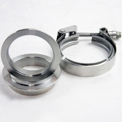 Granatelli Motor Sports Granatelli 4.0in Mild Steel Mating Male to Female Flanges w/V-Band Clamp