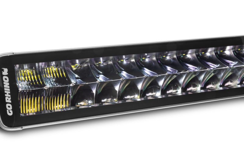 Go Rhino Xplor Blackout Series Dbl Row LED Light Bar (Side/Track Mount) 21.5in. - Blk
