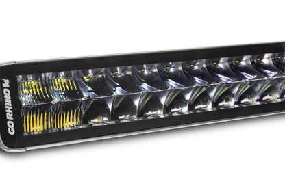 Go Rhino Xplor Blackout Series Dbl Row LED Light Bar (Side/Track Mount) 21.5in. - Blk