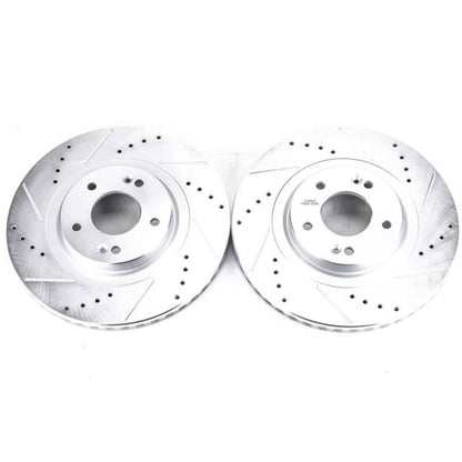 PowerStop Power Stop 13-18 Hyundai Santa Fe Sport Front Evolution Drilled & Slotted Rotors - Pair