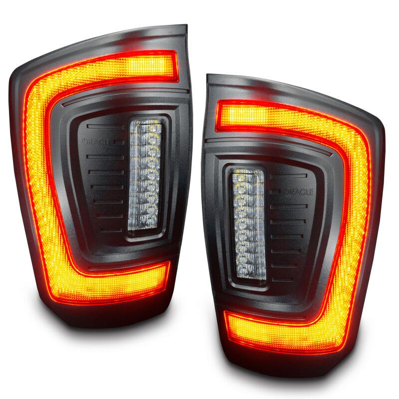 Oracle Lighting 16-23 Gen 3 Toyota Tacoma Black Series Flush Style LED Tail Lights