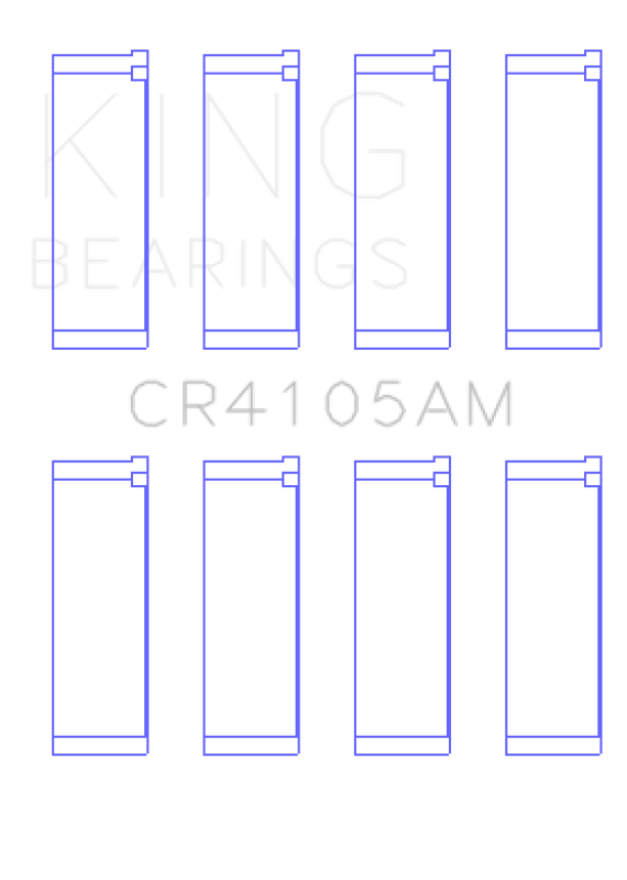 King Engine Bearings Mazda FS-DE L4/FP L4/FS L4  DOHC 16 Valve (Size +0.75) Rod Bearing Set