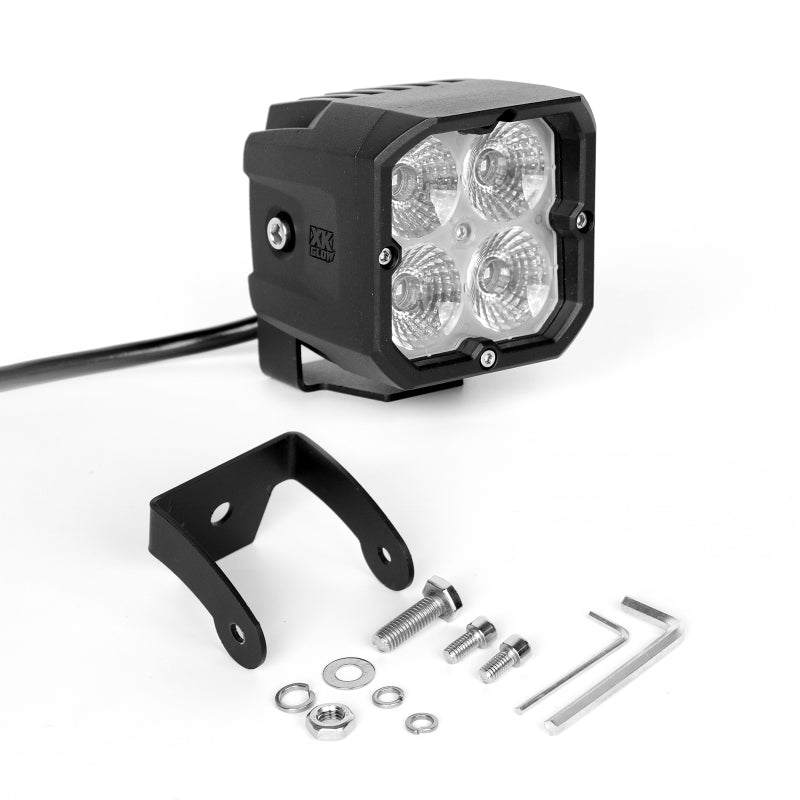 XKGLOW XK Glow XKchrome 20w LED Cube Light w/ RGB Accent Light - Flood Beam