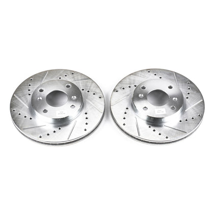 PowerStop Power Stop 98-99 Acura CL Front Evolution Drilled & Slotted Rotors - Pair