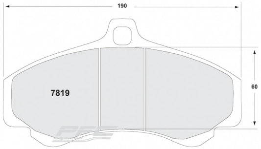 PFC 7819.331.17.44 FRONT BRAKE PADS RACE 331 CMPD 17MM PORSCHE 996 GT2/GT3 MK2/997 GT3/TURBO