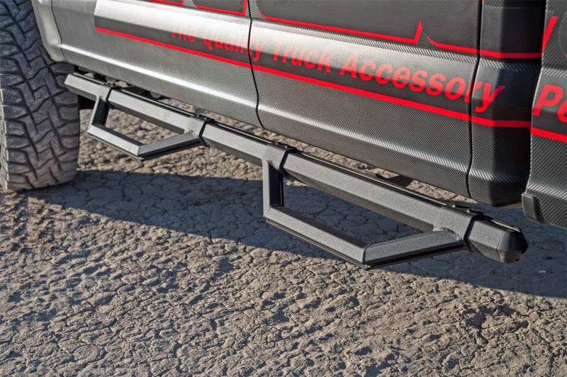 Dee Zee 99-23 Chevrolet/GMC/Dodge/Ford Full Size Truck Hex Series - Reg Cab Side Steps (Txt Blk)