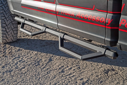 Dee Zee 99-23 Chevrolet/GMC/Dodge/Ford Full Size Truck Hex Series - Reg Cab Side Steps (Txt Blk)