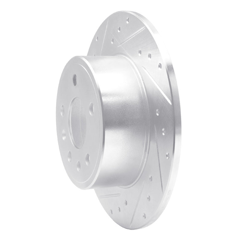 R1 Concepts R1 97-08 Chevrolet ASTRA (Mexico) Rear Left Drilled & Slotted Silver Brake Rotor