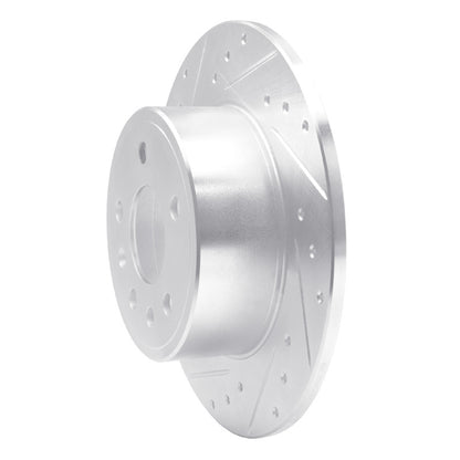 R1 Concepts R1 97-08 Chevrolet ASTRA (Mexico) Rear Left Drilled & Slotted Silver Brake Rotor