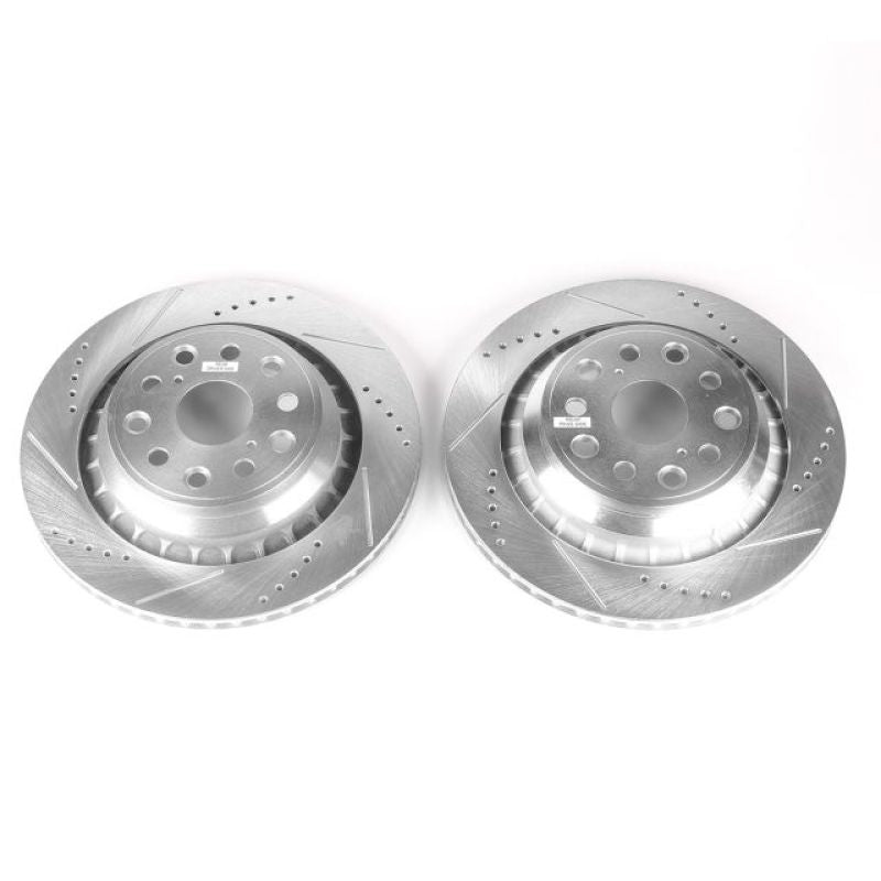 PowerStop Power Stop 07-17 Lexus LS460 Rear Evolution Drilled & Slotted Rotors - Pair
