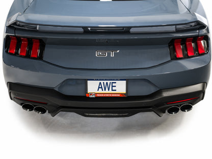 AWE Tuning AWE 2024 Ford Mustang GT Fastback S650 RWD Track Edition Cat-Back Exhaust w/ Quad Chrome Silver Tips