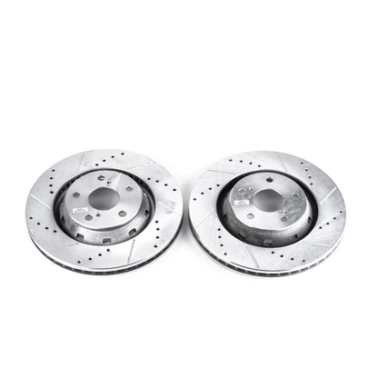 PowerStop Power Stop 09-16 Toyota Venza Front Evolution Drilled & Slotted Rotors - Pair