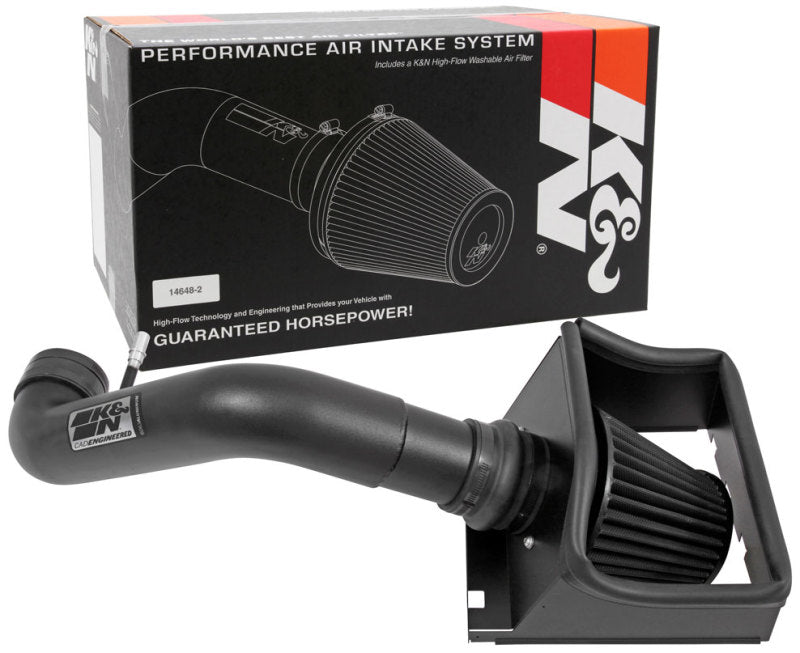 K&N Engineering K&N 11-14 Ford F150 5.0L V8 Black Performance Intake Kit