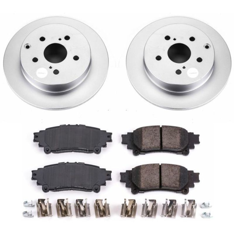PowerStop Power Stop 16-18 Toyota Mirai Rear Z17 Evolution Geomet Coated Brake Kit